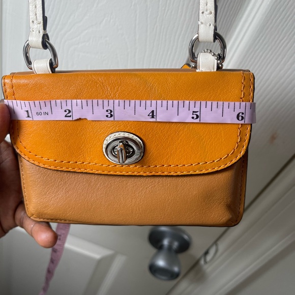 Coach Crossbody Bag in Yellow and Brown - Picture 7 of 7